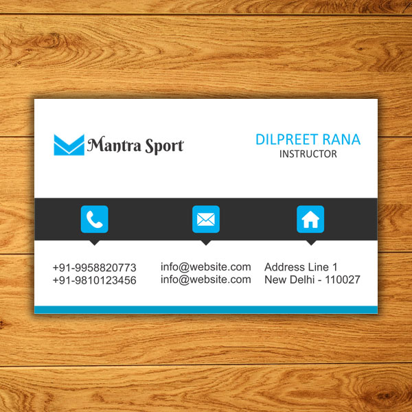 visiting card design